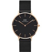 クラシックペティット ブラック アッシュフィールド ローズゴールド 36mm 正規品 2年保証 DW00100307