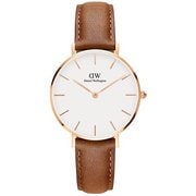 クラシックペティット ダラム ホワイト ローズゴールド 32mm 正規品 2年保証 DW00100172