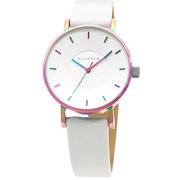 Volare Rainbow White(ヴォラーレ レインボーホワイト) 36mm メンズ 革バンド 並行輸入品 VO16TI003W