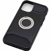 BJI2003BK [iPhone 12 mini 用 リング付ケース 耐衝撃 ブラック]