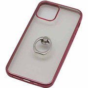 BJI2004PK [iPhone 12/iPhone 12 Pro 用 リング付ケース メッキ ピンク]