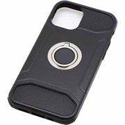 BJI2006BK [iPhone 12/iPhone 12 Pro 用 リング付ケース 耐衝撃 ブラック]