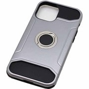 BJI2009GY [iPhone 12 Pro Max 用 リング付ケース 耐衝撃 グレー]