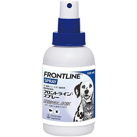 フロントラインスプレー 犬猫用 100ml 犬用医薬品 ノミ マダニ駆除