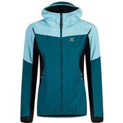 AIR ACTION HYBRID JACKET WOMAN MJAW35W 5129 ブルーグリーン/アイスブルー Mサイズ [アウトドア ジャケット レディース]