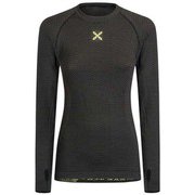 SEAMLESS WARM MAGLIA WOMAN 90 ブラック MMGX80W Sサイズ [アウトドア アンダーウェア レディース]
