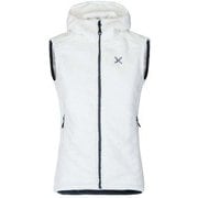 SOFTPILE HOODY VEST WOMAN MVVP81W 0093 ホワイト/ディムグレー Mサイズ [アウトドア フリース レディース]