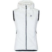 SOFTPILE HOODY VEST WOMAN MVVP81W 0093 ホワイト/ディムグレー Lサイズ [アウトドア フリース レディース]
