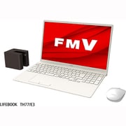ノートパソコン/FMV LIFEBOOK THシリーズ/15.6型ワイド/Core i7/メモリ 8GB/SSD 512GB/Windows 10 Home/Office Home ＆ Business 2019/アイボリーホワイト FMVT77E3W