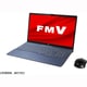 ノートパソコン LIFEBOOK AHシリーズ/15.6型ワイド/Core i7-1165G7/メモリ 8GB/SSD 1TB/BDXL対応Blu-rayディスクドライブ/Windows 10 Home 64ビット/Office Home and Business 2019/ブルー FMVA77E3L