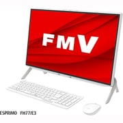 デスクトップパソコン ESPRIMO FHシリーズ/23.8型ワイド/Corei7-1165G7/メモリ 8GB/Optane32GB+SSD512GB/BDXL対応Blu-rayドライブ/Windows 10 Home 64ビット/Office Home and Business 2019/ホワイト/ヨドバシカメラ限定モデル FMVF77E3WC