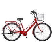 シティサイクル カンペール276-C 27インチ 外装6段 BAA 常時点灯ライト レッド MK-21-022
