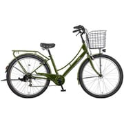 シティサイクル カンペール276-C 27インチ 外装6段 BAA 常時点灯ライト マットダークグリーン MK-21-022