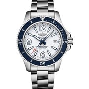 腕時計 ブライトリング メンズ SSブレス スーパーオーシャン オートマチック ホワイト 42mm 並行輸入品 2年保証 A17366D81A1A1