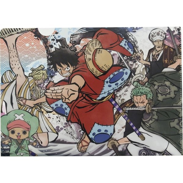 One Piece クリアファイル メタリック 集合 キャラクターグッズ