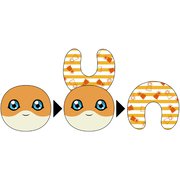 デジモンアドベンチャー ネックピロー 2Wayクッション パタモン [キャラクターグッズ]