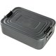 アウトドア お弁当箱 ROCCO アルミ ランチボックス 850ml グレー K04-8272