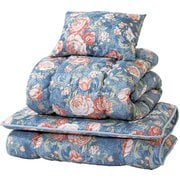 FLa2208120 [防臭加工ボリューム組布団7点セットブルー系 シングル NEW 防ダニ・抗菌]