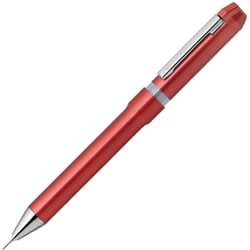 回転式多機能ペン シャーボNu（ニュー） ボール径：0.5mm インク色：2色（黒・赤） シャープペン芯径：0.5mm 本体色：レッド トップインシャープ機構搭載 SBS35-R