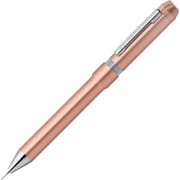 回転式多機能ペン シャーボNu(ニュー) ボール径:0.5mm インク色:2色(黒・赤) シャープペン芯径:0.5mm 本体色:コーラルピンク トップインシャープ機構搭載 SBS35-COP