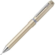 回転式多機能ペン シャーボNu(ニュー) ボール径:0.5mm インク色:2色(黒・赤) シャープペン芯径:0.5mm 本体色:シャンパンゴールド トップインシャープ機構搭載 SBS35-CGO