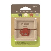 ピークリップス 紙製クリップ 16個入 クマ柄 43400006