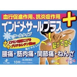 インドメサールプラス 10枚 [第2類医薬品 プラスター・テープ剤 ※セルフメディケーション税制対象商品]