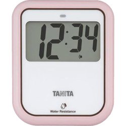 非接触タイマー 洗えるタイプ 最大表示：99分59秒 カウントダウン方式 リピート機能搭載 IPX5 3段階音量切り替え マグネット付き ピンク TD-422-PK