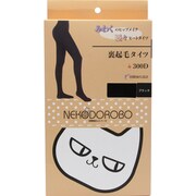 NEKODOROBO暖々タイツ ブラック1足