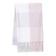 とろーりストール ブロックチェックストール ピンク 3123060045243100