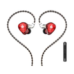 シングルダイナミックドライバーユニット イヤホン MS1RAINBOW RED