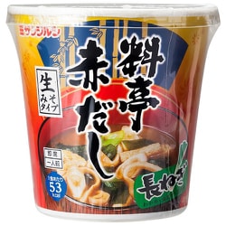 即席料亭赤だし長ねぎ カップ [即席みそ汁]