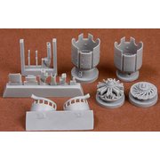 SBM72060 フィアット G.50/G.50bis エンジン ＆ カウリング フライ用 [1/72スケール レジン製ディティールアップパーツ]