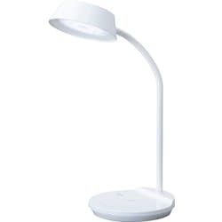 LEDデスクライト Qi充電シリーズ 平置きタイプ 調光・調色 ホワイト LDL-QFDL-W