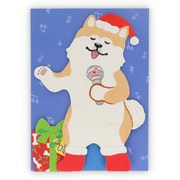限定 クリスマスオルゴールカード クリスマス演歌 犬 XAO-780-708