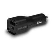 USB Type-C & USB Standard-A 車載充電器 PD認証 30W ブラック GP-DCCA30SR/B