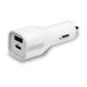 USB Type-C & USB Standard-A 車載充電器 PD認証 30W ホワイト GP-DCCA30SR/W