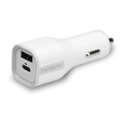 USB Type-C & USB Standard-A 車載充電器 PD認証 30W ホワイト GP-DCCA30SR/W