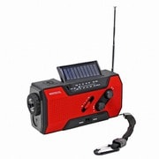 防滴手回し充電ラジオライト KDR-201CWP RD