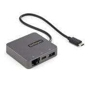 USB Type-Cマルチ変換アダプター USB 3.1 Gen 2 対応 （4K HDMIまたは1080p VGA | 10Gbps対応USB-A&USB-Cポート | ギガビット有線LAN） DKT31CHVL