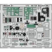 EDUSS725 ボーフォート Mk.I ズームエッチングパーツ エアフィックス用 [1/72スケール カラーエッチングパーツ]