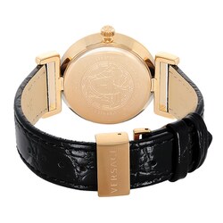 新品ベルト✨　ヴェルサーチ　P5Q 34㎜　黒　ユニセックス　腕時計 VERSACE - 新品ベルト✨ ヴェルサーチ P5Q 34㎜ 黒 ユニセックス