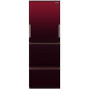 プラズマクラスター冷蔵庫 （350L・どっちもドア） 3ドア 除菌機能 グラデーションレッド SJ-GW35G-R