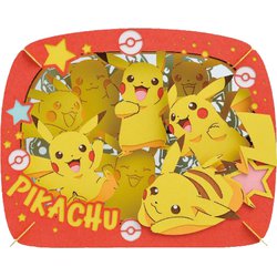 PT-203 ポケットモンスター PAPER THEATER  ピカチュウがいっぱい [ペーパークラフト（完成サイズ：H80×W100×D42mm）]