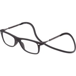 EyeNeed（アイニード） 800 マグネット式 コンパクト老眼鏡 レンズクリーナーケース付 ブラック +2.50