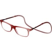 EyeNeed（アイニード） 800 マグネット式 コンパクト老眼鏡 レンズクリーナーケース付 ブラウン +1.50