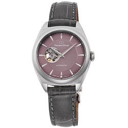 ORIENT STAR（オリエントスター） Contemporary（コンテンポラリー） SEMI SKELETON（セミスケルトン） 機械式 自動巻き（手巻付き） 皮革バンド レディース RK-ND0103N