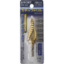 エホート 六角軸スパイラルステップドリル ESS-422