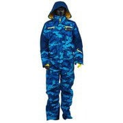 FLIGHT SUIT 206000 BLUE CAMO XLサイズ [スキーウェア 上下セット メンズ]