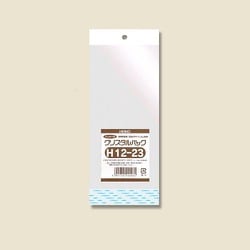 クリスタルパック 白色ヘッダータイプ 100枚入 H 12-23 [OPP袋]